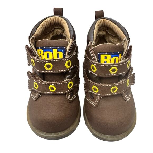 Vtg 2005 Bob the Builder Baby Toddler Work Boots Sz 2 Buster Brown Shoes Y2K - Picture 5 of 10